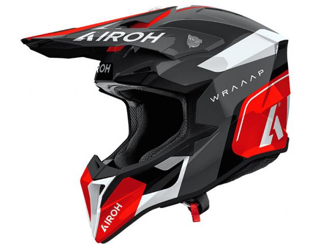 Casco Airoh Wraaap Conquer Rosso Lucido