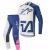 Completo Alpinestars Racer Compass Gear Off Bianco/Blu/rosa