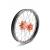 Coppia Ruote Kite Elite Per Sx 65 Dal 2026 Mozzo Arancione, Raggi Neri e Fascia Signature